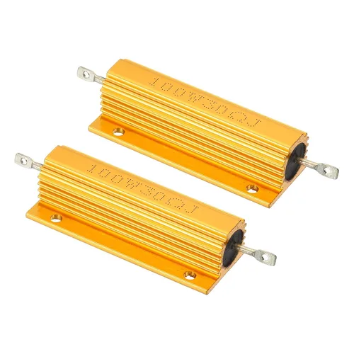 Vista 12 de PATIKIL 100 W 0,01 Ohm Resistencia con carcasa de aluminio, 2 paquetes de resistencias con carcasa de aluminio, resistencias bobinadas en caja