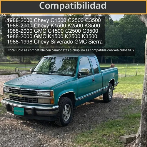 Vista 3 de Cubiertas de luz de cúpula de mapa para techo interior, repuesto de lente transparente compatible con K1500 K2500 C1500 C2500 1988-2000, Chevy