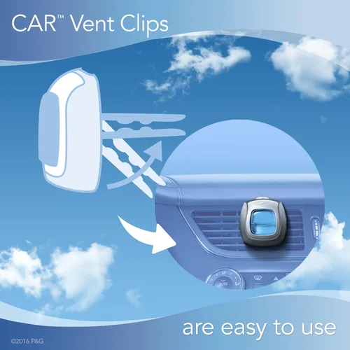 Vista 6 de Febreze Clip de ventilación para automóvil con aroma Downy April Fresh