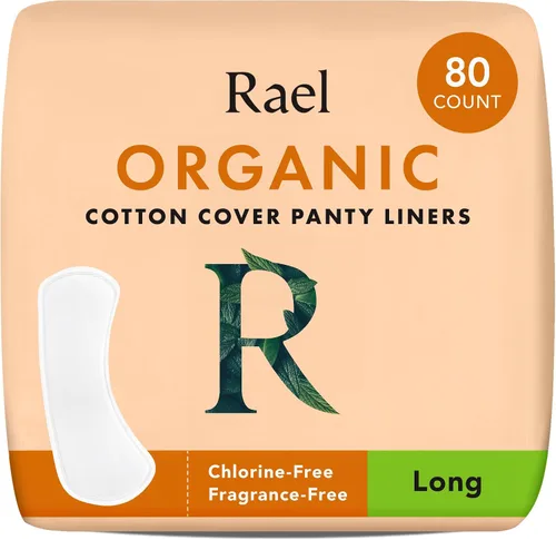 Vista 13 de Rael Panty Liners para mujer, funda de algodón orgánico (extra largo, 60 unidades) Pantiliners extra largos diarios, forro sanitario, absorción