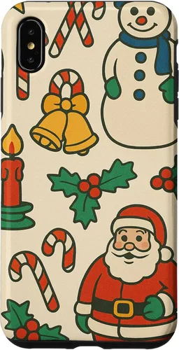 Vista 11 de Patrón retro de los años 90, decoración nostálgica de vacaciones para iPhone 16