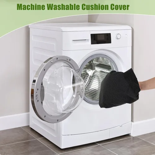 Vista 8 de Tangkula Colchoneta de dormir de espuma viscoelástica, colchón enrollable con bolsa de transporte, parte inferior antideslizante, cama plegable