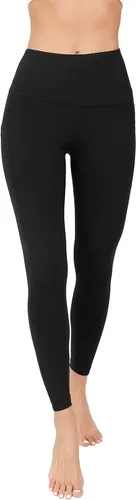 Vista 3 de 90 Degree by Reflex - Leggings con función de control de abdomen de cintura alta y confeccionados con tela Power Flex