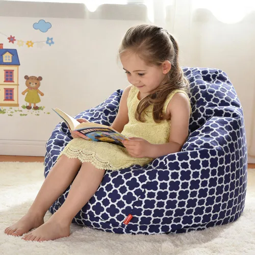 Vista 28 de YuppieLife Funda para puf de almacenamiento para niños (sin relleno), organizador de juguetes, sofá con asa de transporte, disponible para niños