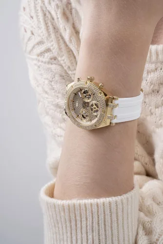 Vista 6 de GUESS Ladies Sport Multifunction Crystal Cut-Thru 38mm Watch