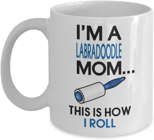 Vista 4 de DogsMakeMeHappy Taza de esquimales americanos, taza de mamá esquimal americana, regalo de mamá esquimal americana, regalo para amantes