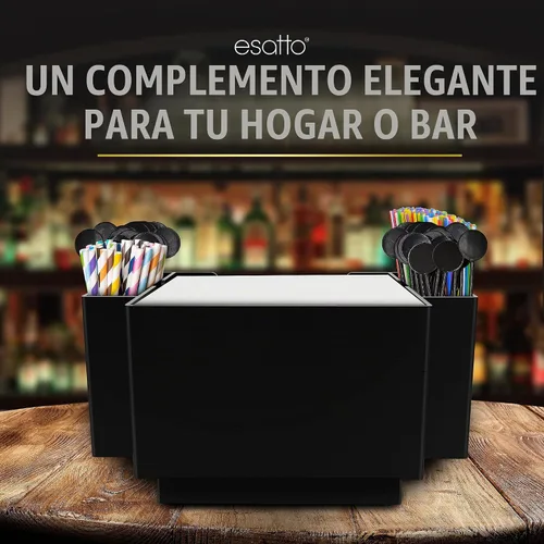 Vista 8 de Esatto - Organizador de barra cuadrada con 12 vertedores y tapas