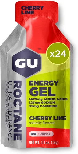 Vista 15 de GU Energy Roctane Ultra Endurance Gel Energizante, Vegano, Sin Gluten, Kosher y Sin Lácteos, Nutrición Deportiva Para Correr, Andar en Bicicleta