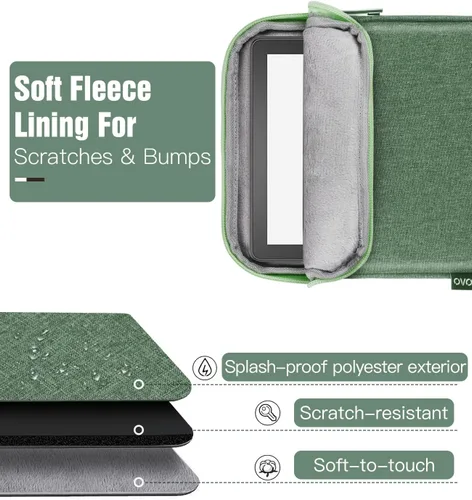 Vista 5 de TiMOVO - Funda para lector electrónico (6 a 7 pulgadas), color verde Bodhi Compatible with Paperwhite/Colorsoft Signature Edition, Oasis & Kobo