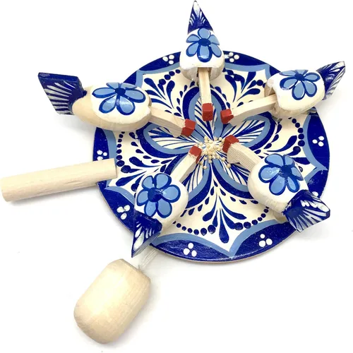 Vista 2 de BuyRussianGifts Juego de novedad rusa Pollo Paddle tallado a mano pintado a mano nuevo