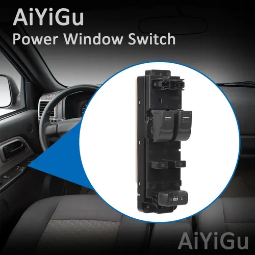 Vista 6 de Interruptor de ventana maestro con botón de control de potencia lateral del conductor compatible con Chevy Colorado GMC Canyon 2004-2012, Isuzu