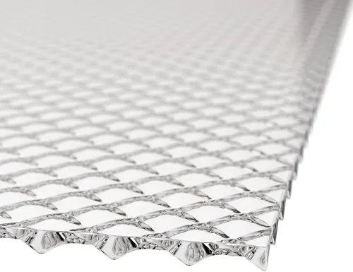 Vista 9 de KastLite Panel de iluminación prismático acrílico transparente 22 x 22 pulgadas Panel de techo de 0.125 pulgadas de grosor Cubiertas de luz