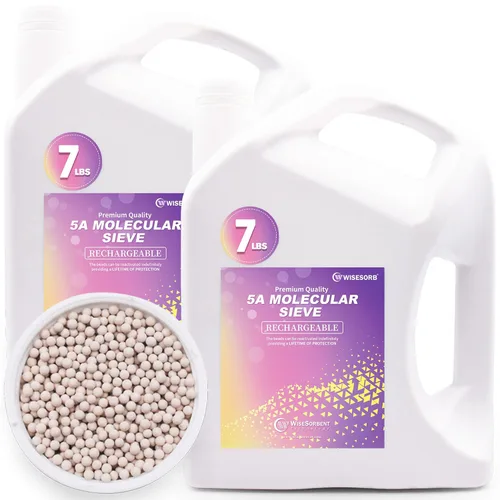 Vista 14 de Wisesorb - Perlas desecantes de tamiz molecular 5A de 3.17 KG, deshumidificadores dessecantes reutilizables absorbentes de humedad
