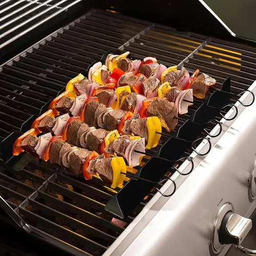 Vista 3 de Kabob - Juego de 2 brochetas de acero inoxidable