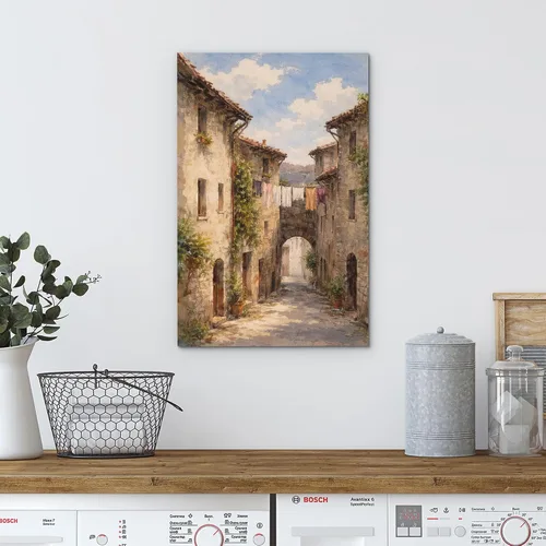 Vista 97 de wall26 Prado con álamos por Claude Monet - Arte moderno impresionista, arte en lienzo para el hogar, 12 x 18 pulgadas