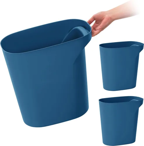 Vista 12 de IRIS USA Bote de basura pequeño Fabricado en Estados Unidos 6 galones Negro