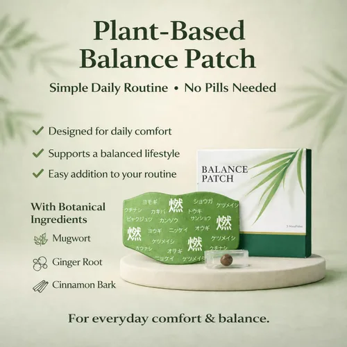Vista 2 de Parche de equilibrio de hierbas japonesas, ingredientes a base de plantas, diseño adhesivo cómodo, fácil uso tópico, 3 cajas, 15 parches (3)