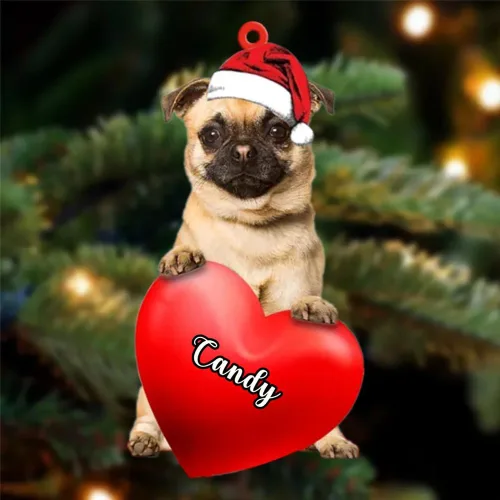 Vista 40 de Adornos de Navidad personalizados para perros, nombre personalizado, adorno de Malamute de Alaska, adornos acrílicos, regalos de Navidad, amantes
