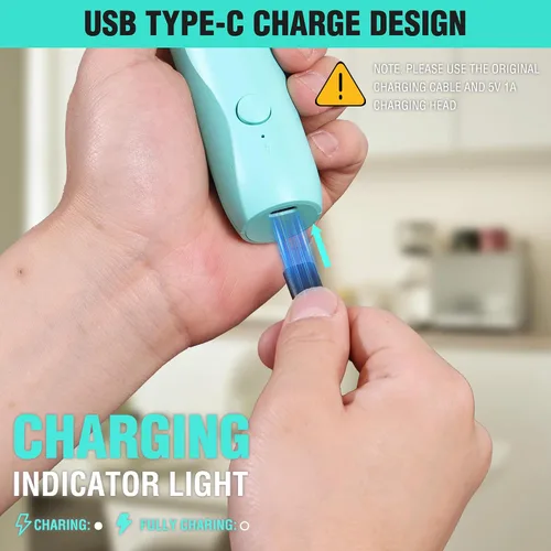Vista 2 de HAUSHOF Potente varita espumadora de leche recargable con soporte, espumador eléctrico de mano, mezclador de bebidas con batidor de acero inoxidable