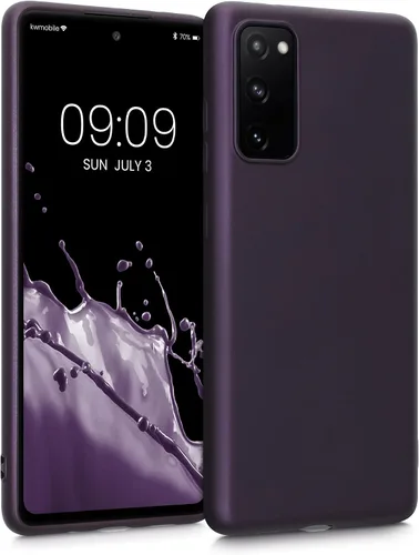 Vista 11 de kwmobile Funda compatible con Samsung Galaxy S20 FE - Funda protectora de silicona TPU suave y delgada - Pizarra oscura