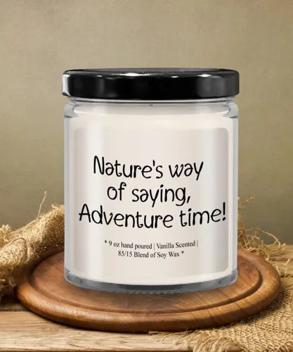 Vista 6 de Baby Announcement Gift Candle for her Funny Mother's Day Wife Gifts for New Mom or Parents Gift idea Pregnancy Gift Christmas Nature's Way of Saying