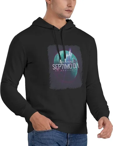 Vista 2 de Soda Stereo Sep7imo Dia Men'S Hoodie Sweatshirt Long Sleeve Casual Light Pullover Cotton Breathable Sweatshirt