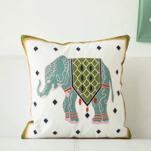 Vista 2 de VOGOL YouYee - Funda de cojín para el hogar, diseño de bordado bohemio