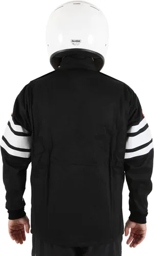 Vista 4 de RaceQuip Chaqueta de traje de fuego de conductor de carreras SFI multicapa 3.2A/5 negro pequeño 121002