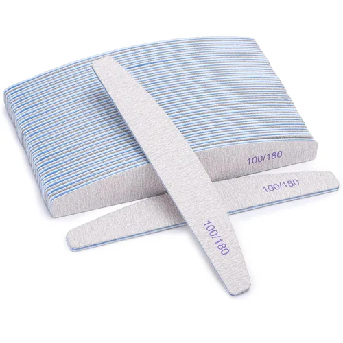 Vista 17 de BTYMS 10 piezas de limas de uñas de grano 100/180 - Tablas de esmeril de doble cara para uñas acrílicas, de gel y naturales
