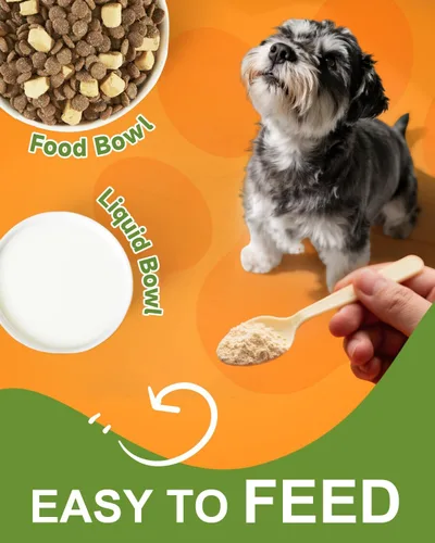 Vista 5 de Calabaza para perros – Polvo de calabaza orgánica para perros – Apoyo diario para la digestión, diarrea, estreñimiento, malestar estomacal