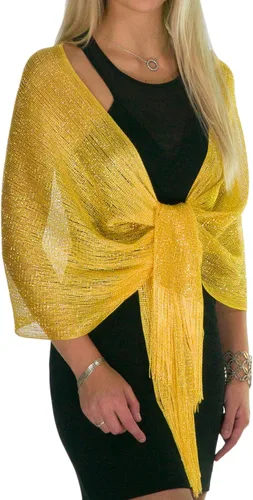 Vista 22 de ShineGlitz - Chales y mantones elegantes para mujer, para usar con ropa y vestidos de noche Negro 1