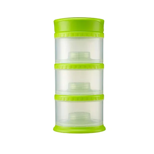 Vista 8 de Innobaby packin "Smart Tres Pisos Twistable contenedor de almacenamiento de alimentos, Azul (Arándano)