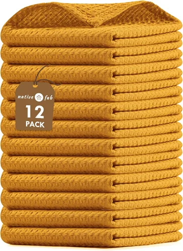 Vista 40 de Native Fab Juego de 8 toallas de cocina y paños de cocina, absorbentes, duraderos, de secado rápido para limpiar, cocinar, hornear, ideal