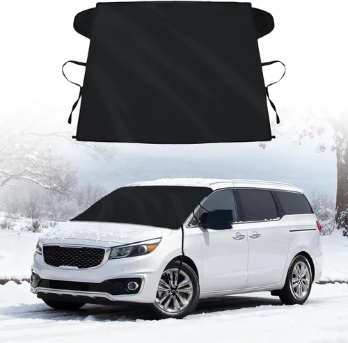 Vista 17 de Cubierta de Parabrisas para Hielo y Nieve Compatible con Mercedes-Benz Sprinter 2007-2024 2025 2026 Impermeable Cubierta de Parabrisas Resistente al