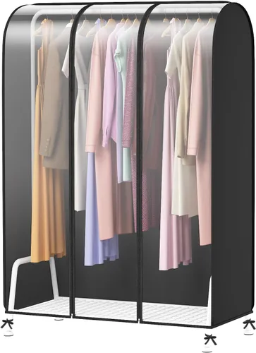 Vista 15 de Zilink Funda para Perchero de Ropa de 43 Pulgadas a Prueba de Polvo Transpirable Funda para Perchero de Ropa Bolsas para Ropa Grandes Protector