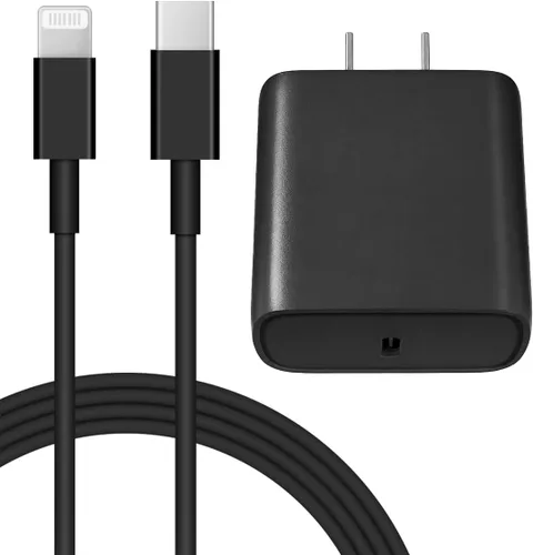 Vista 11 de Cargador de pared USB C de 20 W PD para iPhone 14 13 12 de carga rápida con cable de carga rápida de 1.8 m para iPhone 14/14 Pro/14 Pro Max/14 Azul