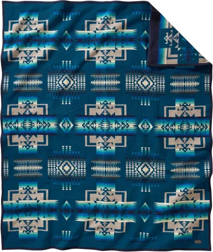 Vista 13 de Pendleton Chief Joseph - Cobija de lana Wool Felt Binding, Breathable, Napped for Softness