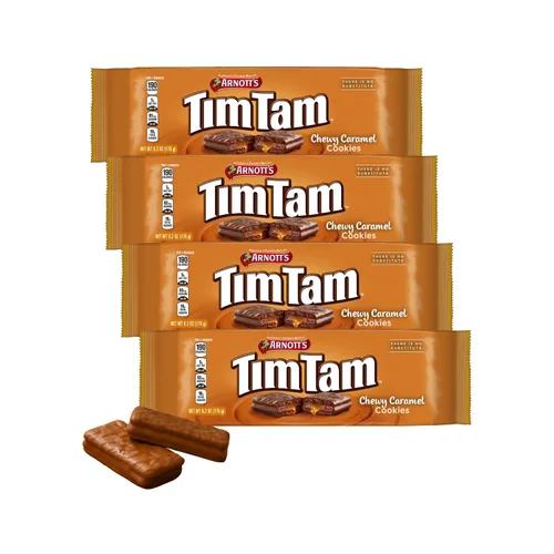 Vista 9 de Arnott's Tim Tam - Galletas de chocolate con leche, sabor original, paquete familiar de 12.9 onzas, auténticas importadas