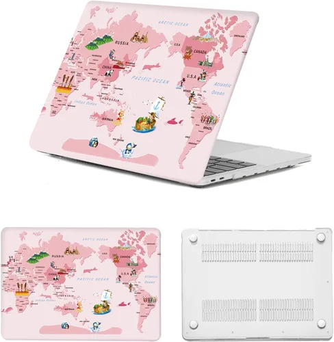 Vista 19 de Funda protectora para MacBook Air de 11 pulgadas 2015 2014 2013 2012 2011 2010 A1465 A1370, diseño de patrón de plástico, funda para laptop