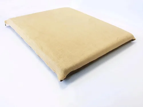 Vista 3 de Lujosa cama para perros de espuma viscoelástica con almohadilla sólida y funda interior impermeable y fundas externas para perros pequeños y Beige