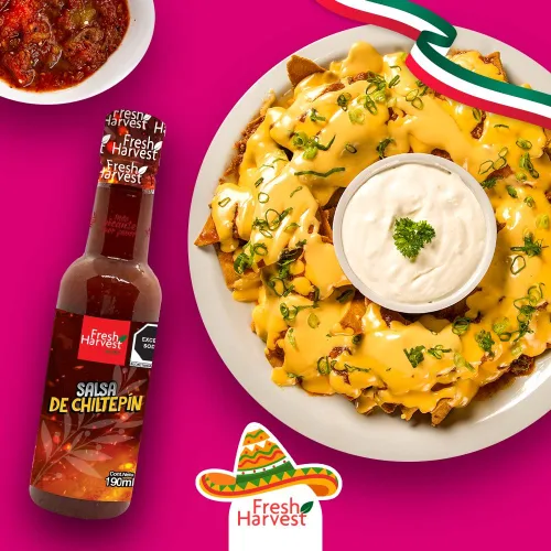 Vista 5 de Caja con 25 piezas de salsa Chiltepin Fresh cosecha, 6.4 fl oz (6.42 fl oz).