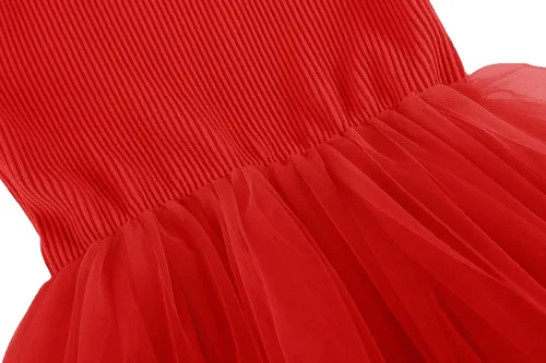 Vista 5 de RJXDLT Vestido tutú para niñas pequeñas, vestidos de tul sin mangas