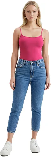 Vista 378 de Emmalise Camisola larga casual básica para mujer, con tirantes ajustables, top en capas