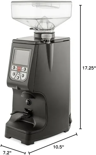 Vista 3 de Eureka Atom Commercial Espresso Grinder Rebabas planas de 2.362 in Aislamiento acústico Dosificación basada en temporizador programable