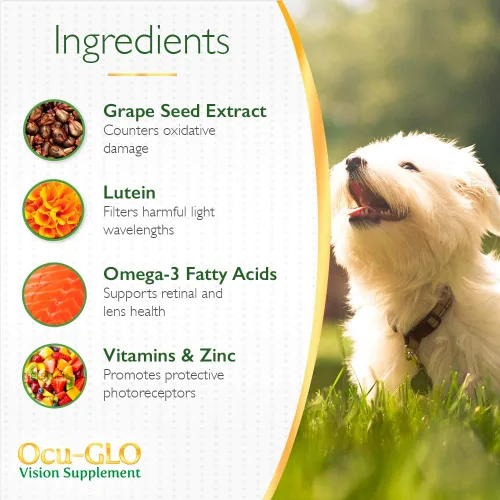 Vista 4 de Ocu-GLO Suplemento visual para perros medianos a grandes (45ct)