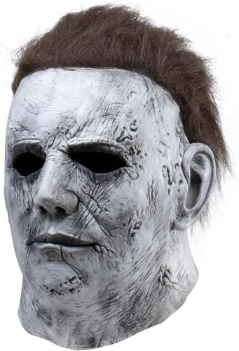 Vista 2 de Led Latex Mask for Halloween Michael Kills Cosplay Scary Masks with Hair Horror Killer Dress Up Costumes Adult Man Masks