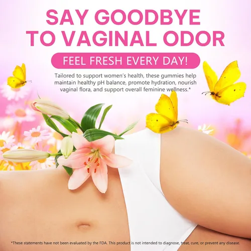 Vista 6 de NIFEISHI Probióticos vaginales, probióticos de equilibrio femenino para mujeres, gomitas de piña para mujeres pH, mejoran el sistema inmunológico