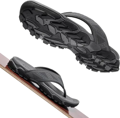 Vista 5 de Flip Flops for Men Beach Thong Sandals with Arch Support Water Resistant Slippers Shower Shoes