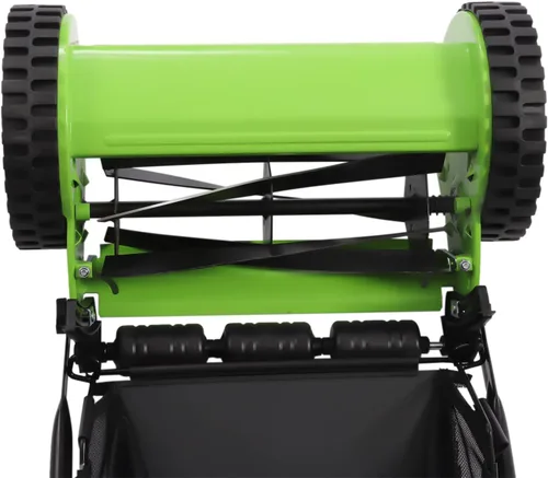 Vista 7 de Futchoy Cortacésped manual de 12 pulgadas con bolsa de colección de 23 litros, 5 cuchillas