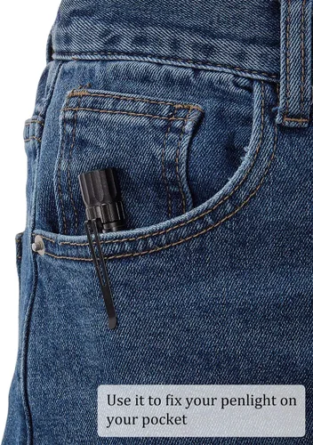 Vista 4 de Outus Clip de linterna para accesorios extraíbles, clip de repuesto para linterna de metal, 20